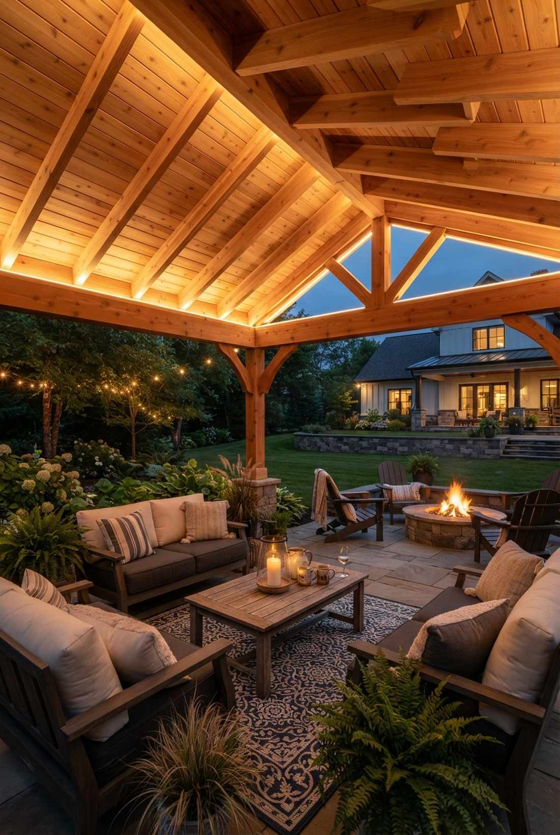 pergola canopy lighting