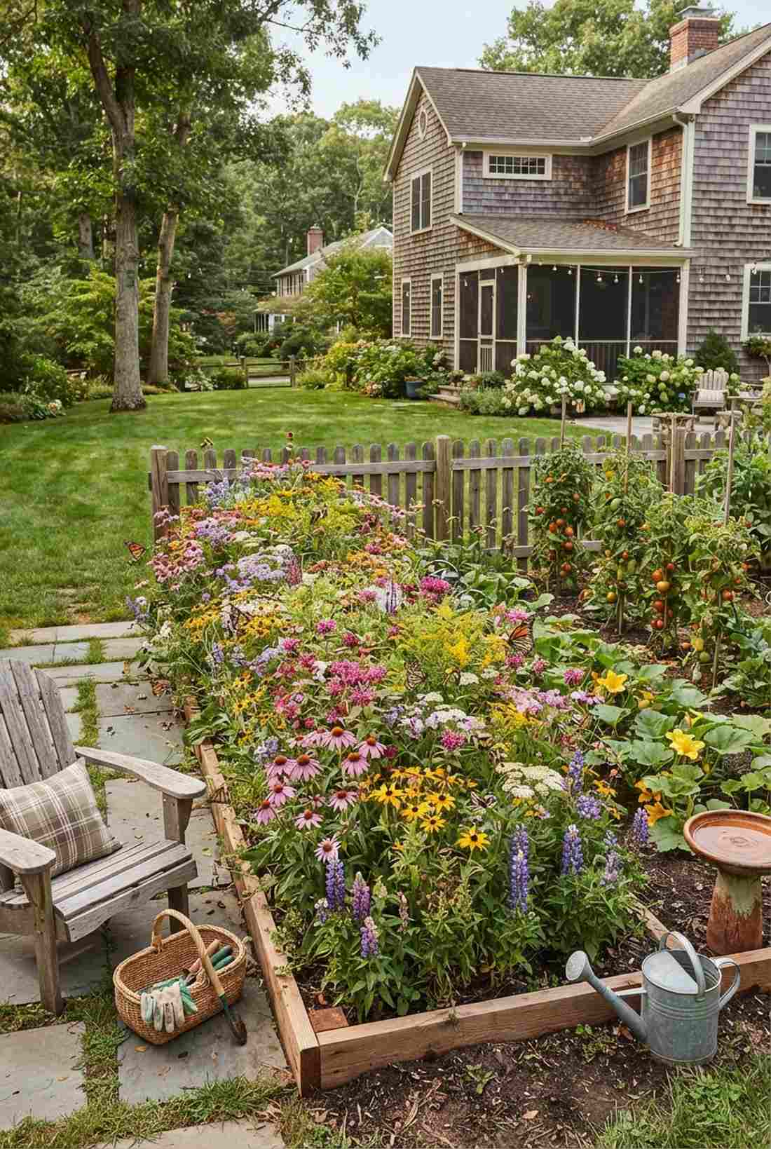 pollinator hedge bed