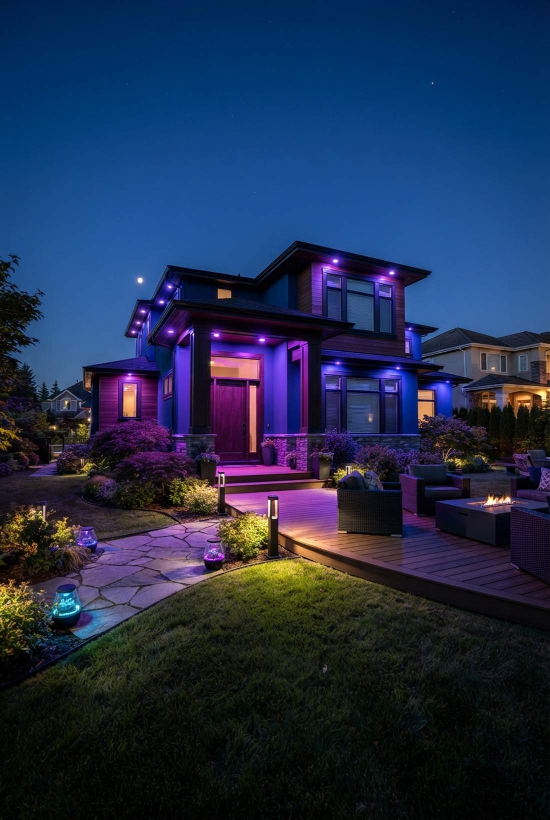 purple and blue modern