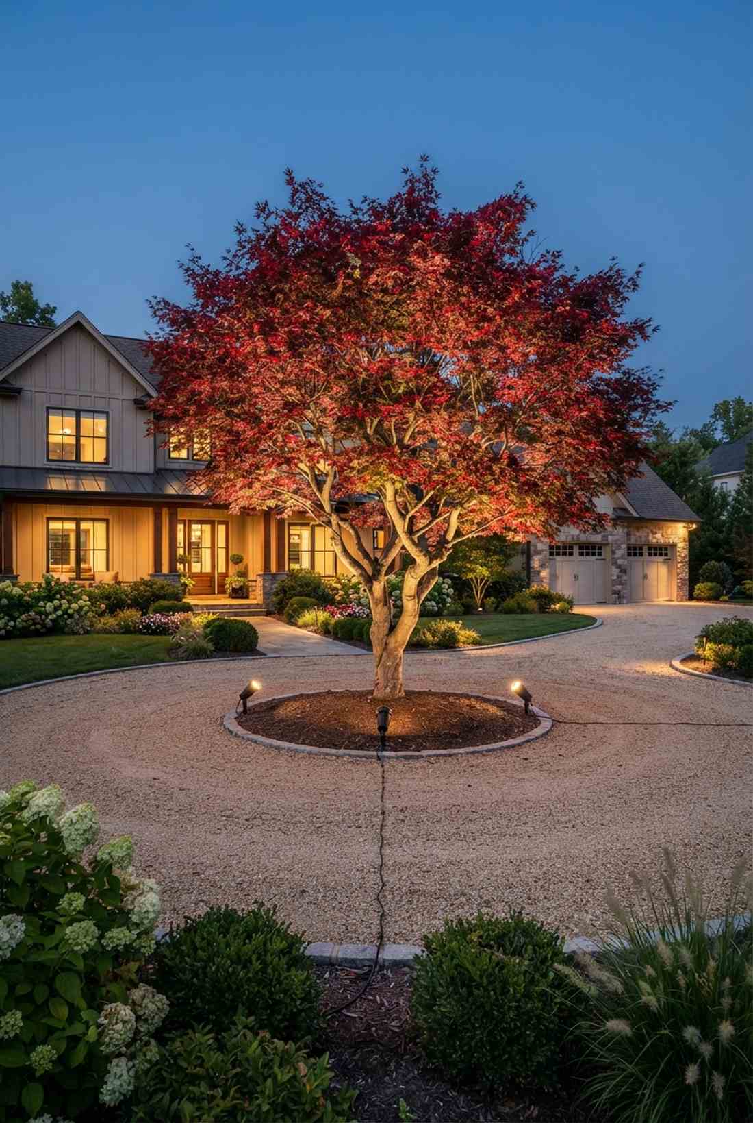 three point triangular cross lighting