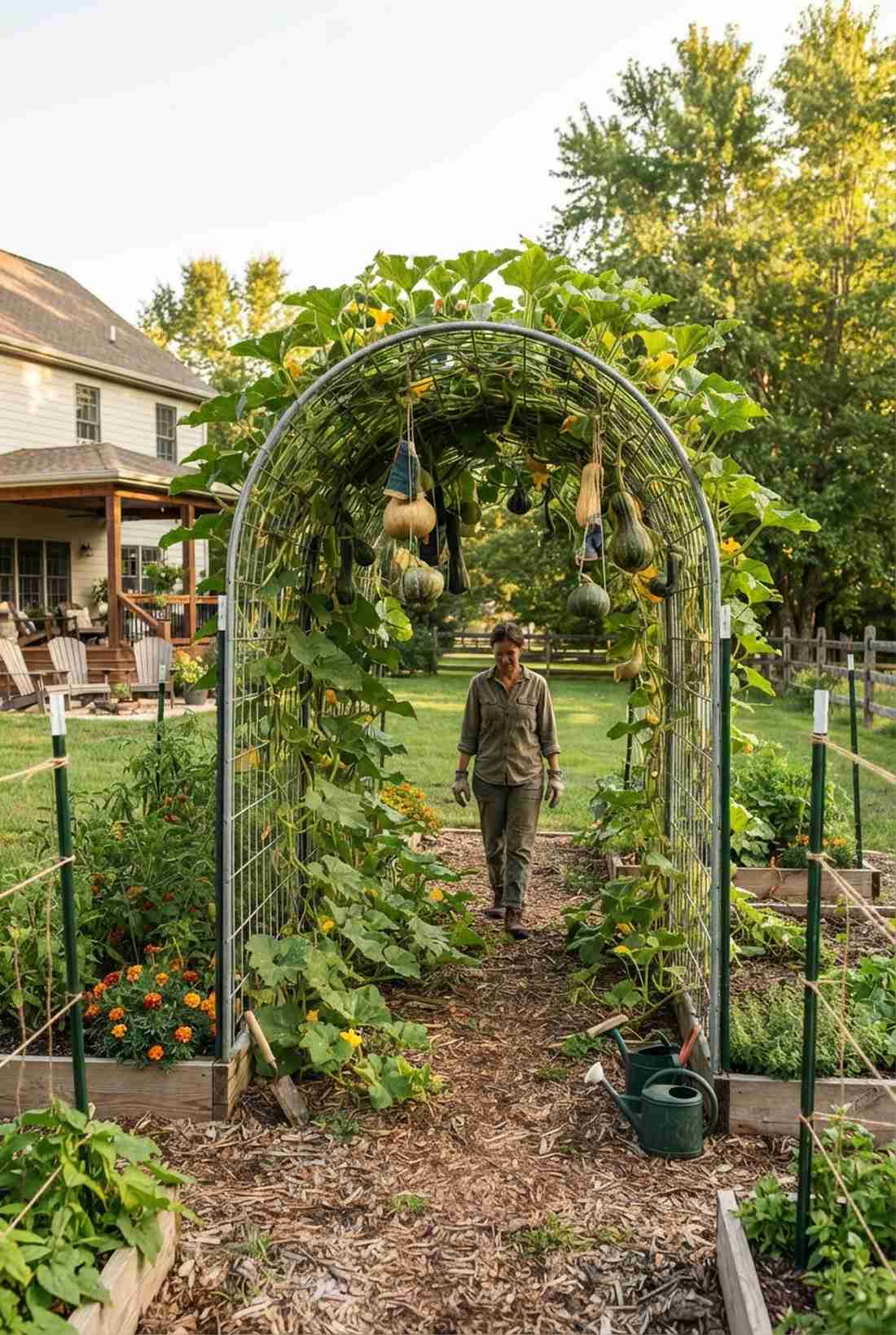 trellis arch for squash