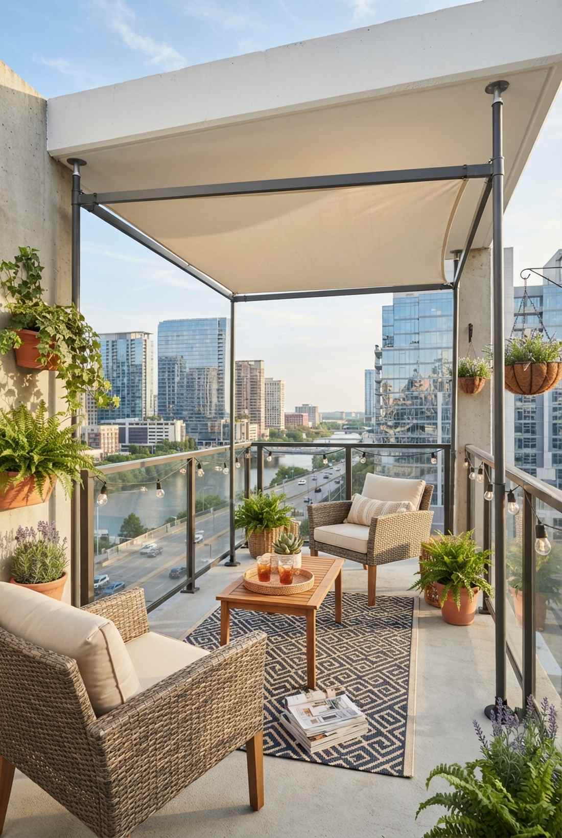 balcony pergola for apartments