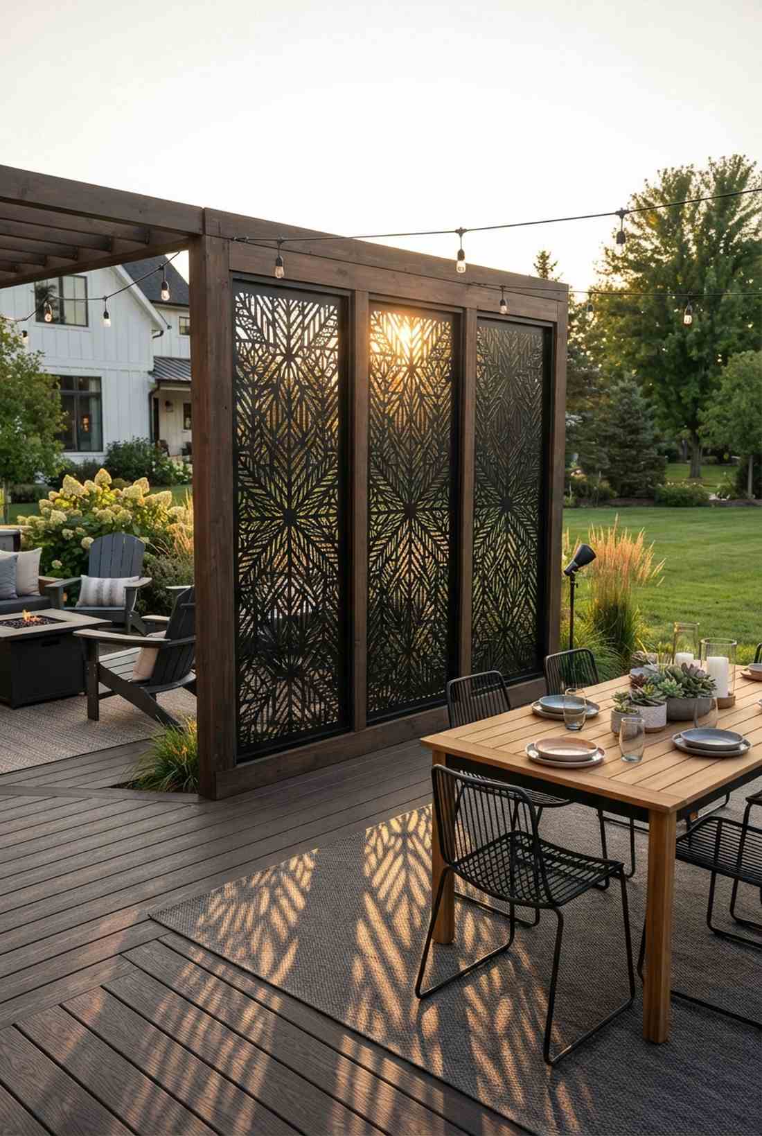 decorative metal screen panels