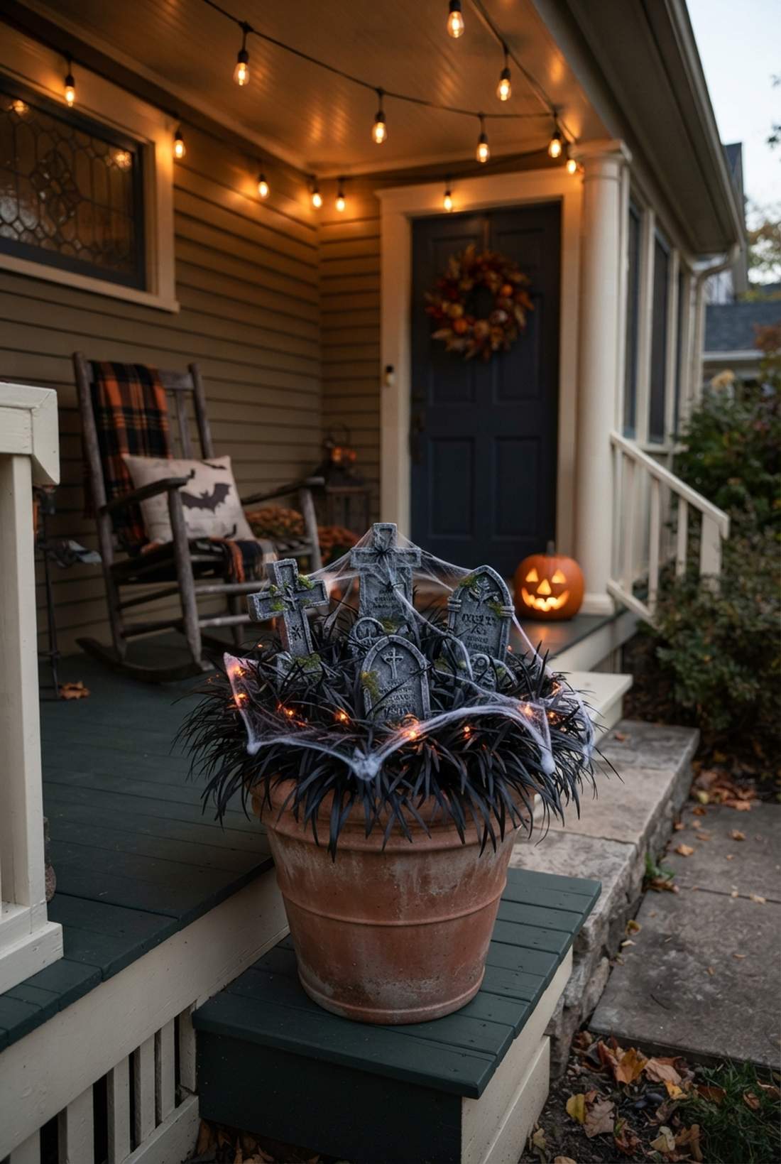 halloween spooky garden