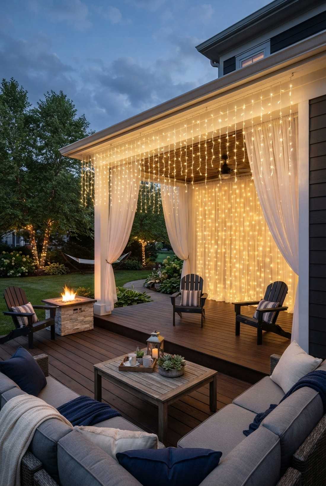 icicle curtain lights