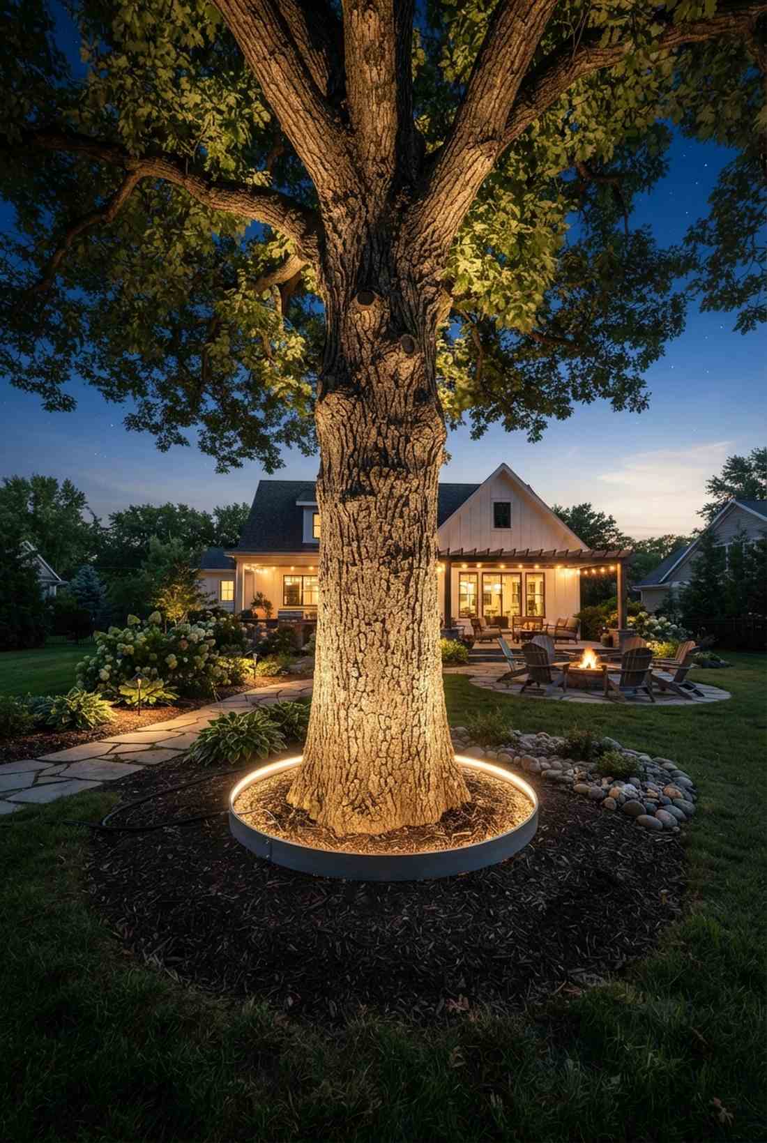 tree trunk wash rings