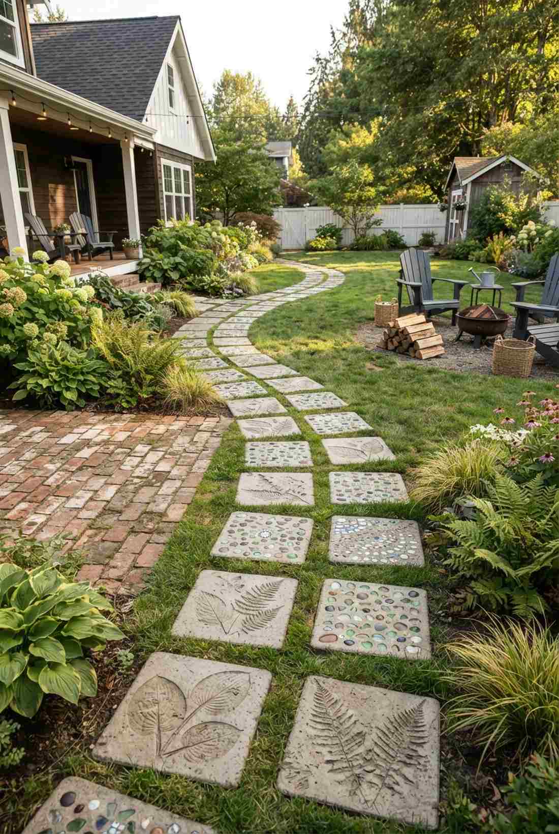 diy concrete stepping stones