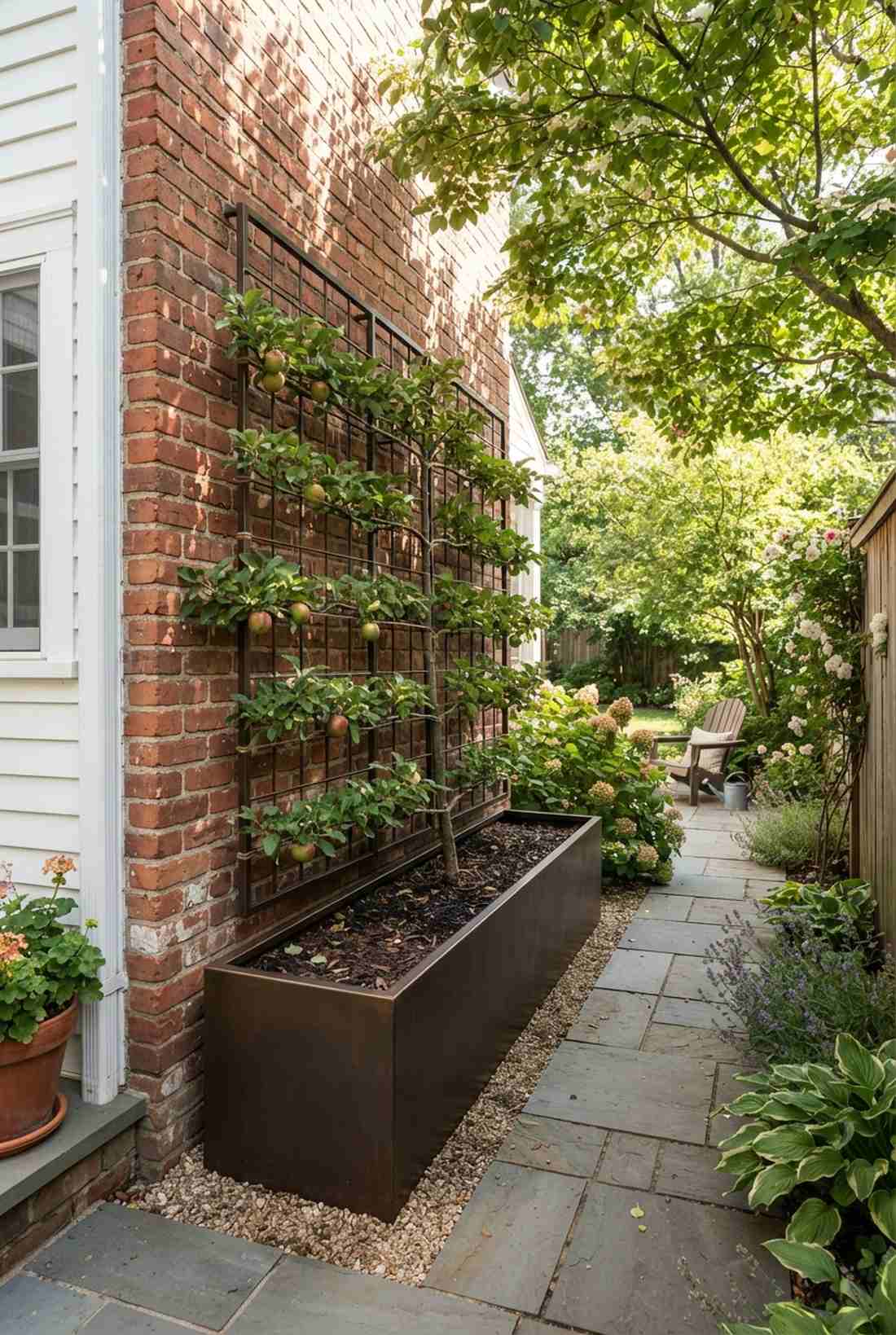 espalier fruit tree containers