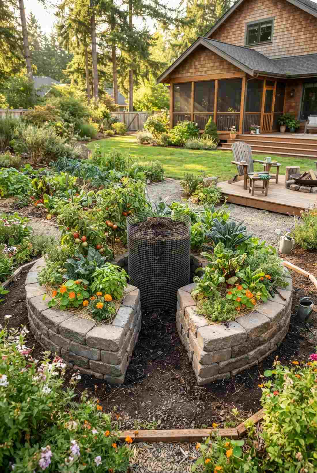 keyhole garden bed