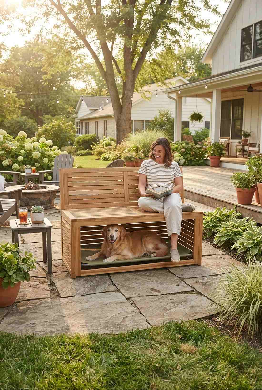 pet furniture with human seating