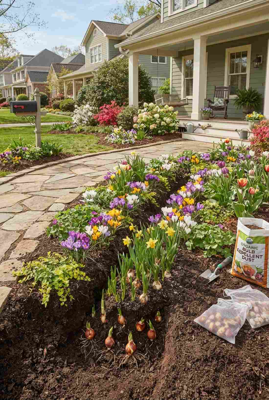spring bulb layering