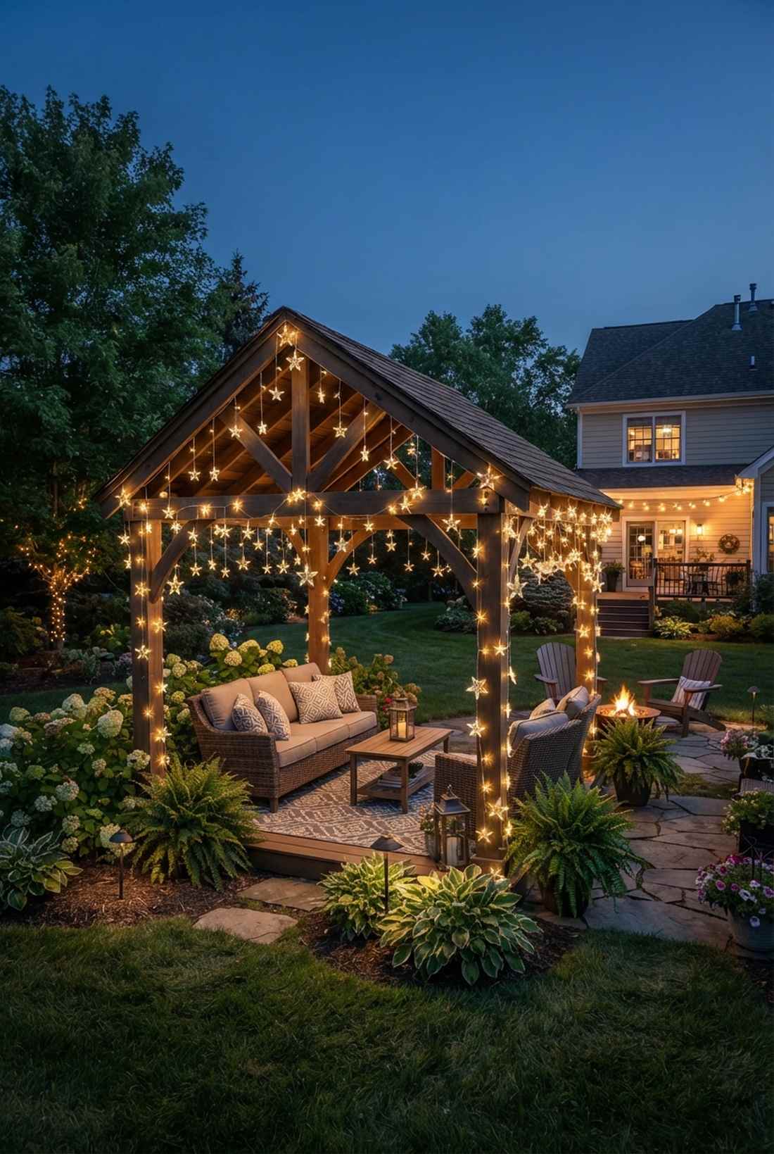 star shaped string lights