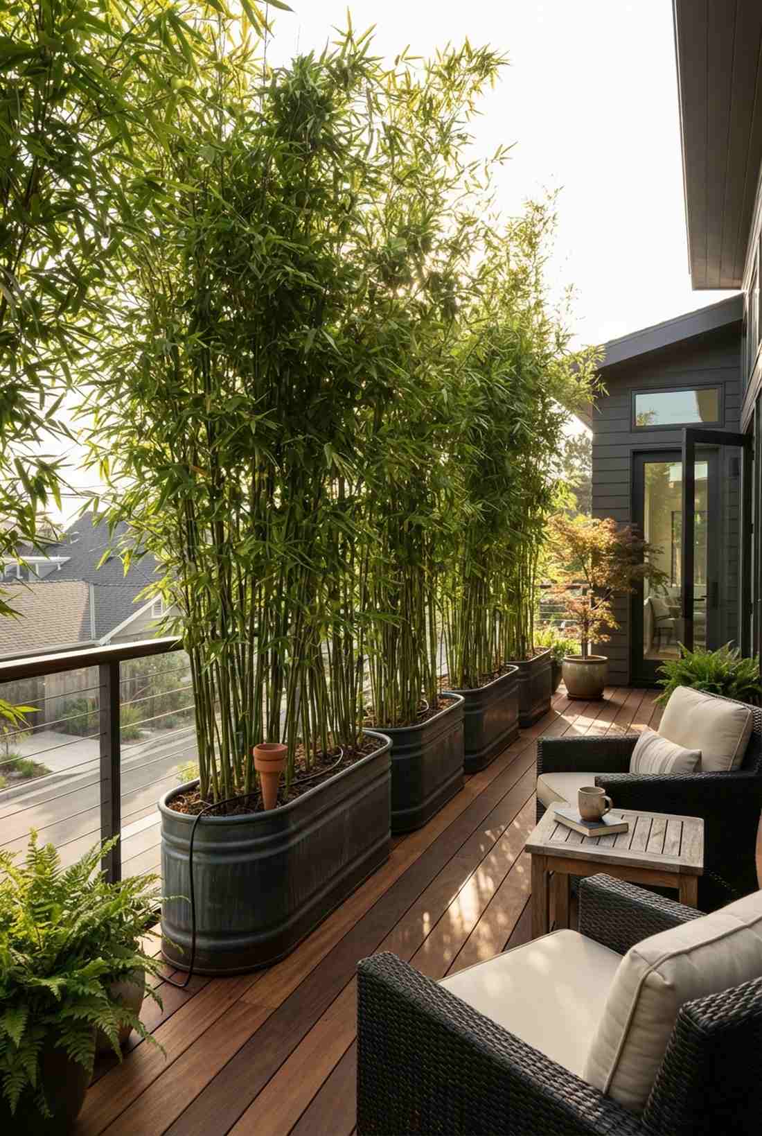 bamboo screen wall