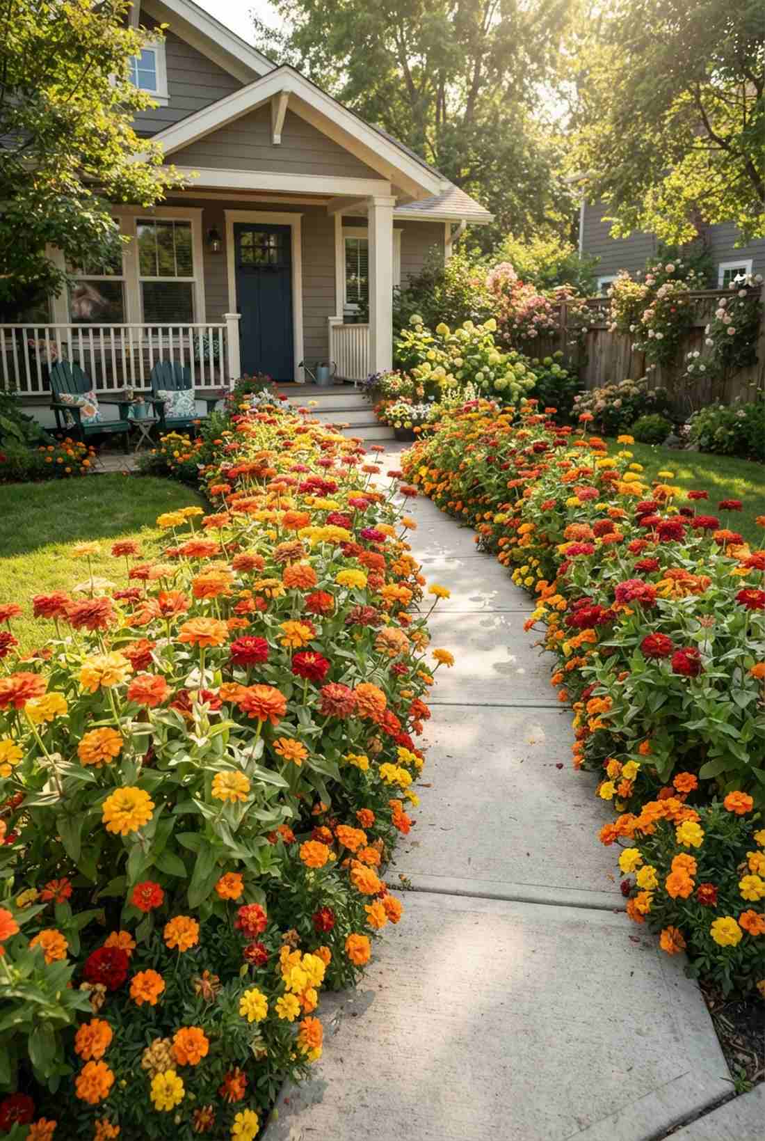 seed grown annual borders