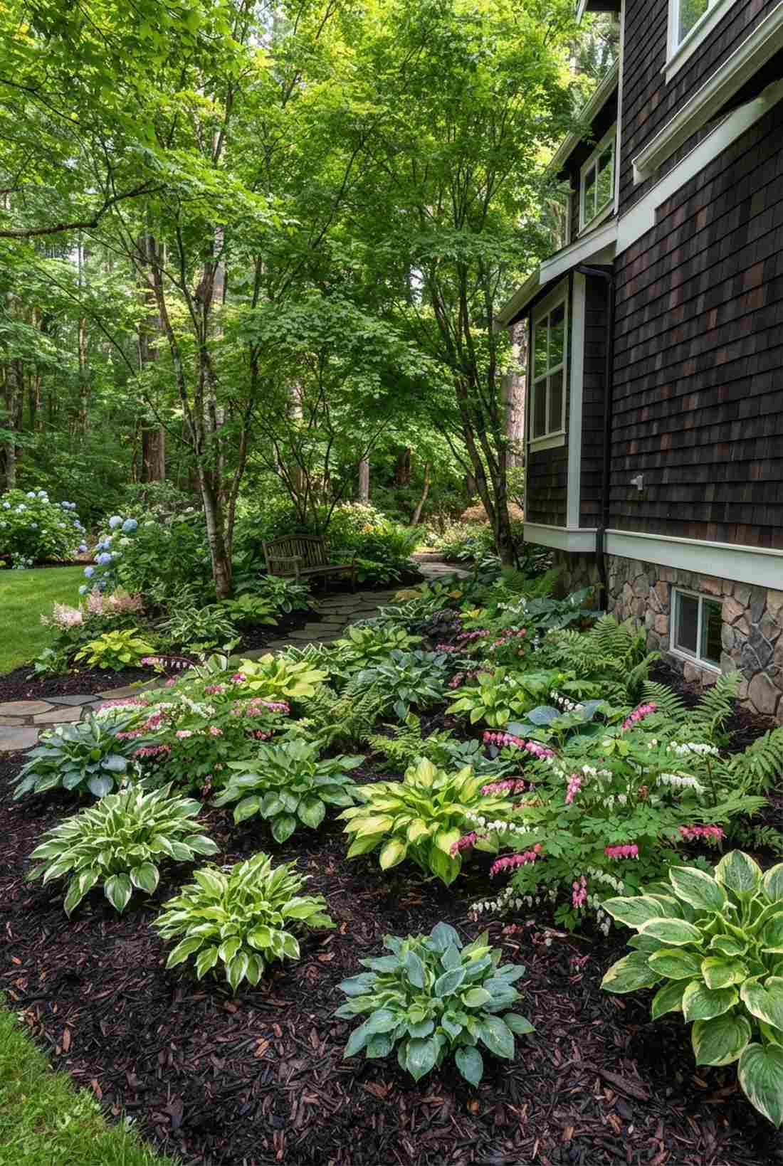 shade garden woodland floor