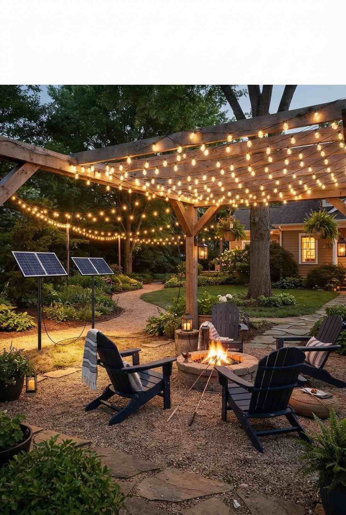 solar powered string light systems