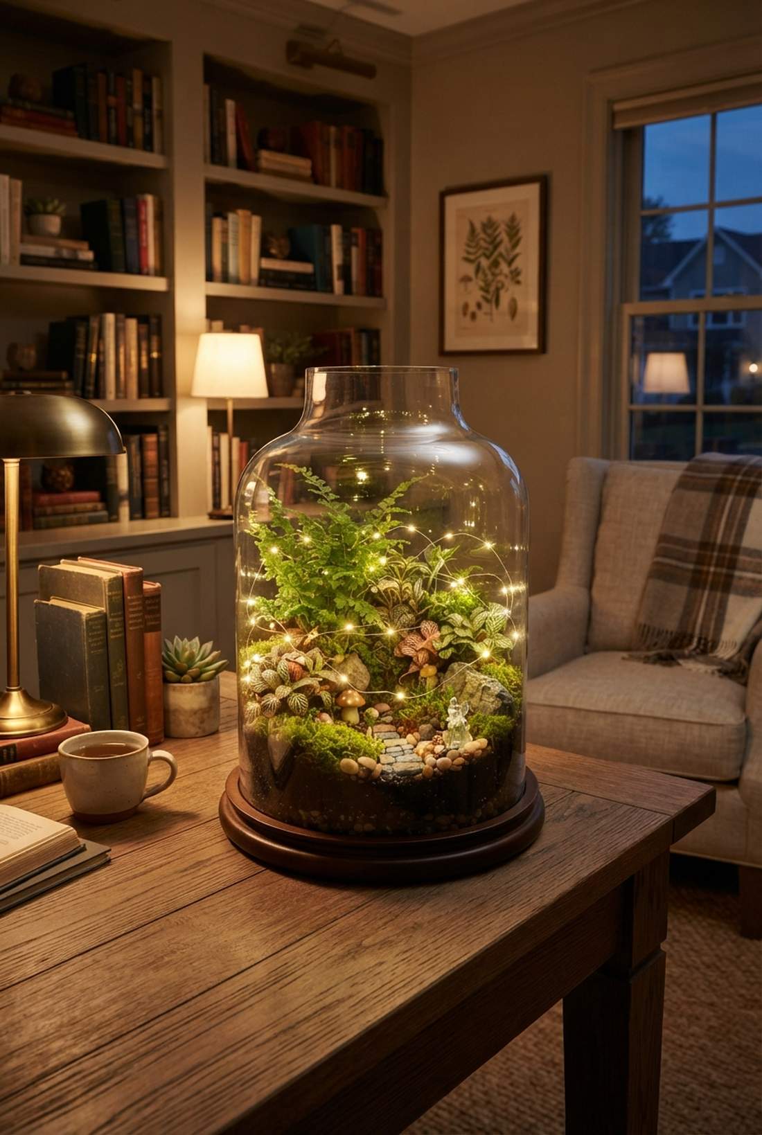 terrarium miniature landscape lighting