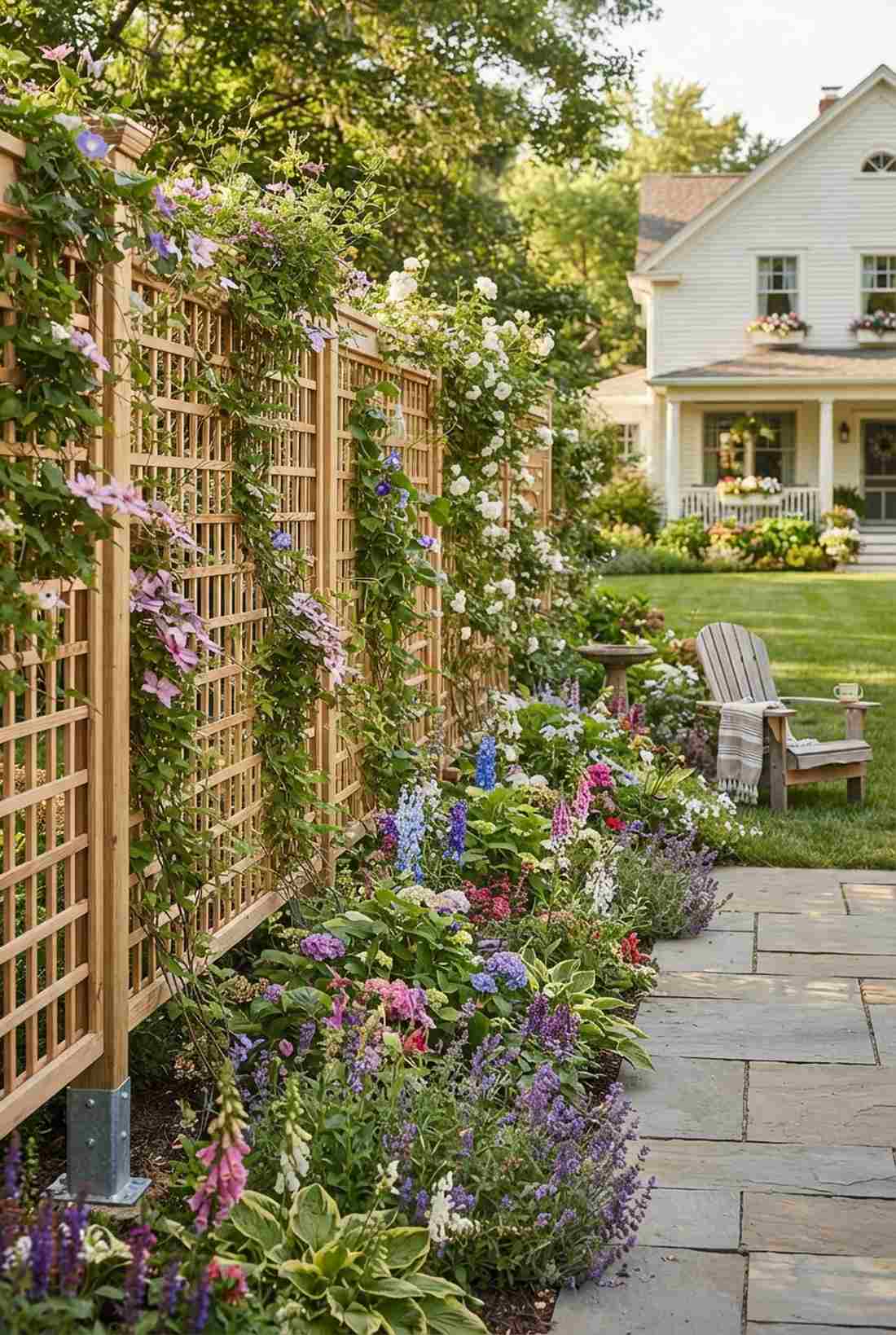 trellis panel fence