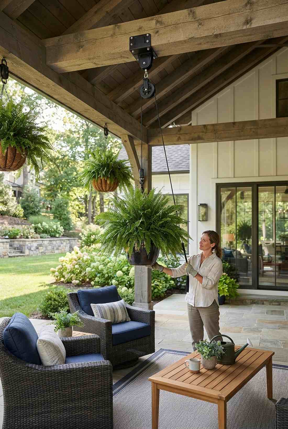 pulley system gardens