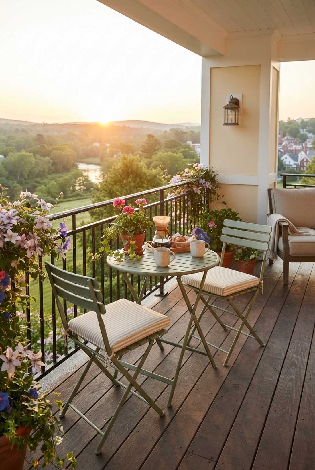 sunrise breakfast spot with east orientation