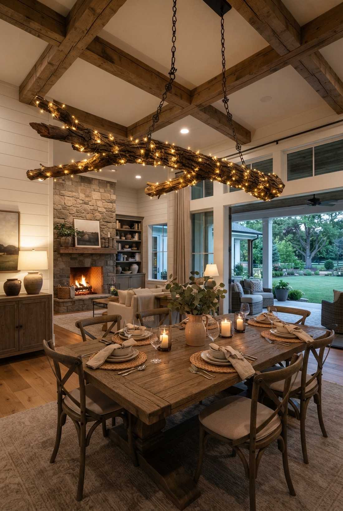 branch chandelier natural fixtures