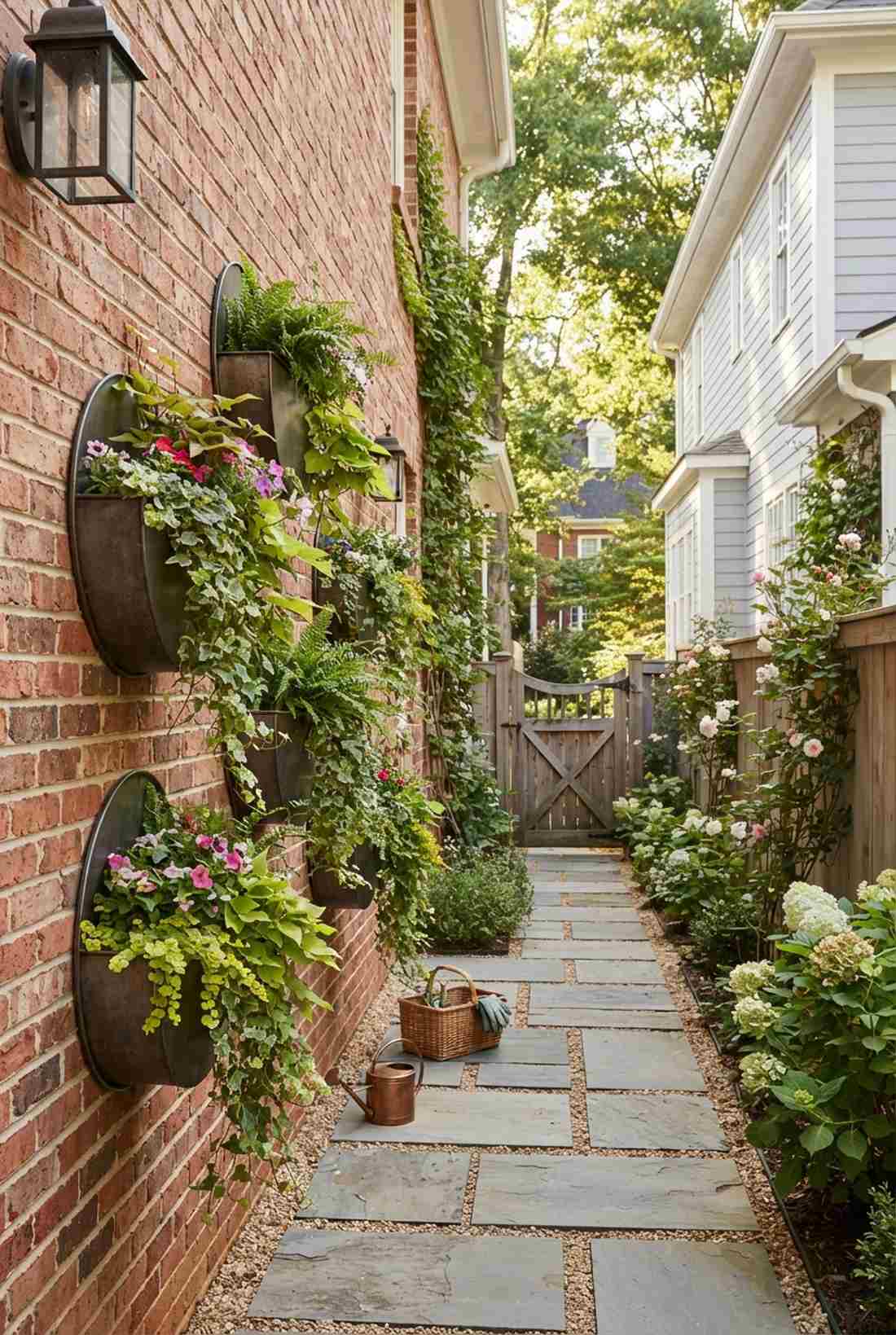 slim profile wall baskets