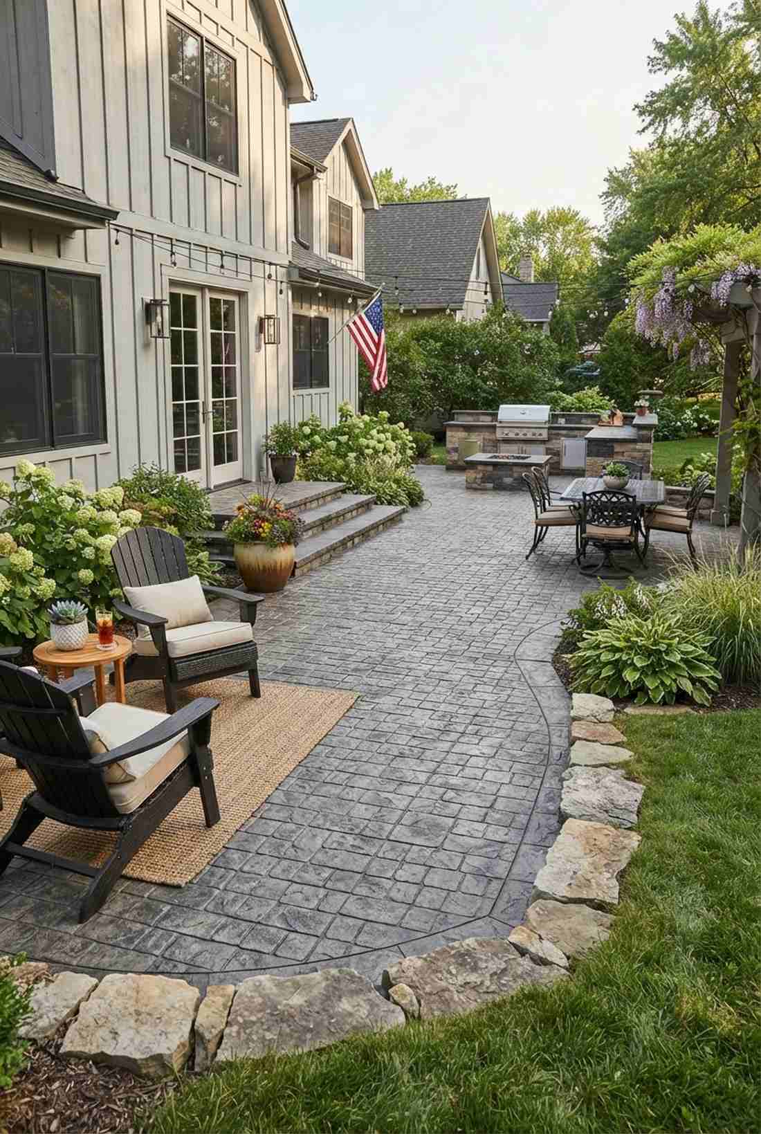 stamped pattern overlay