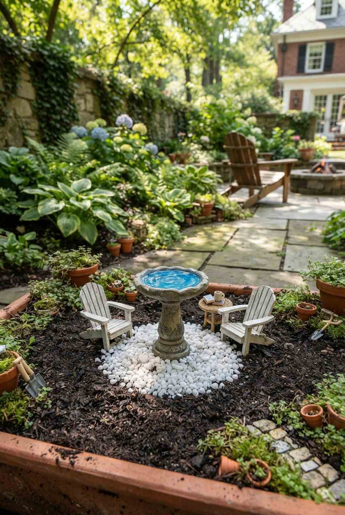 birdbath conversation set