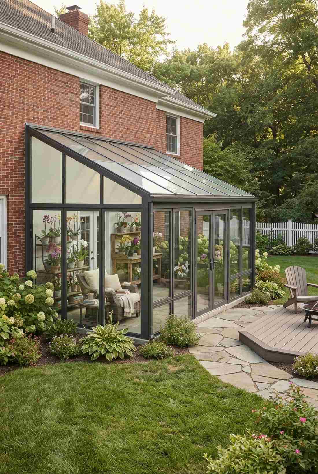 glass roofed conservatories