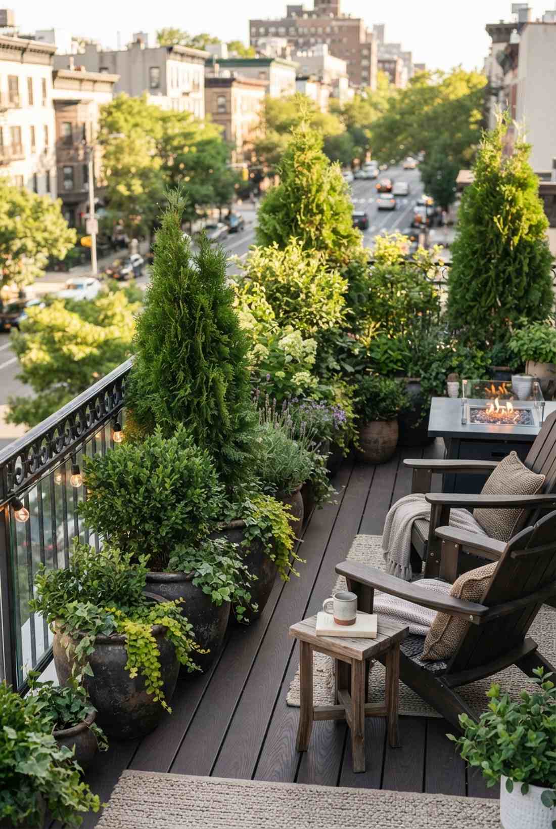 mixed height layered privacy