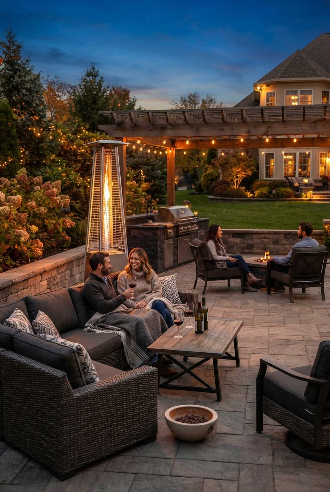 patio heater arrays
