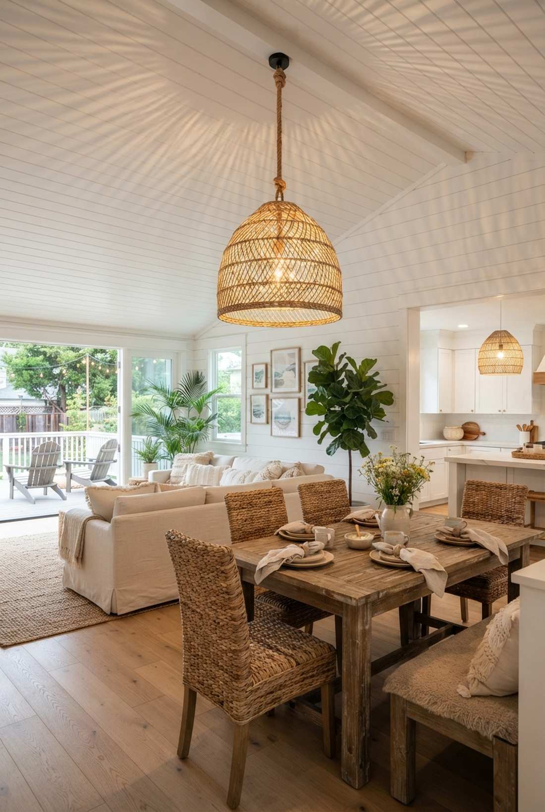 woven basket pendant lights