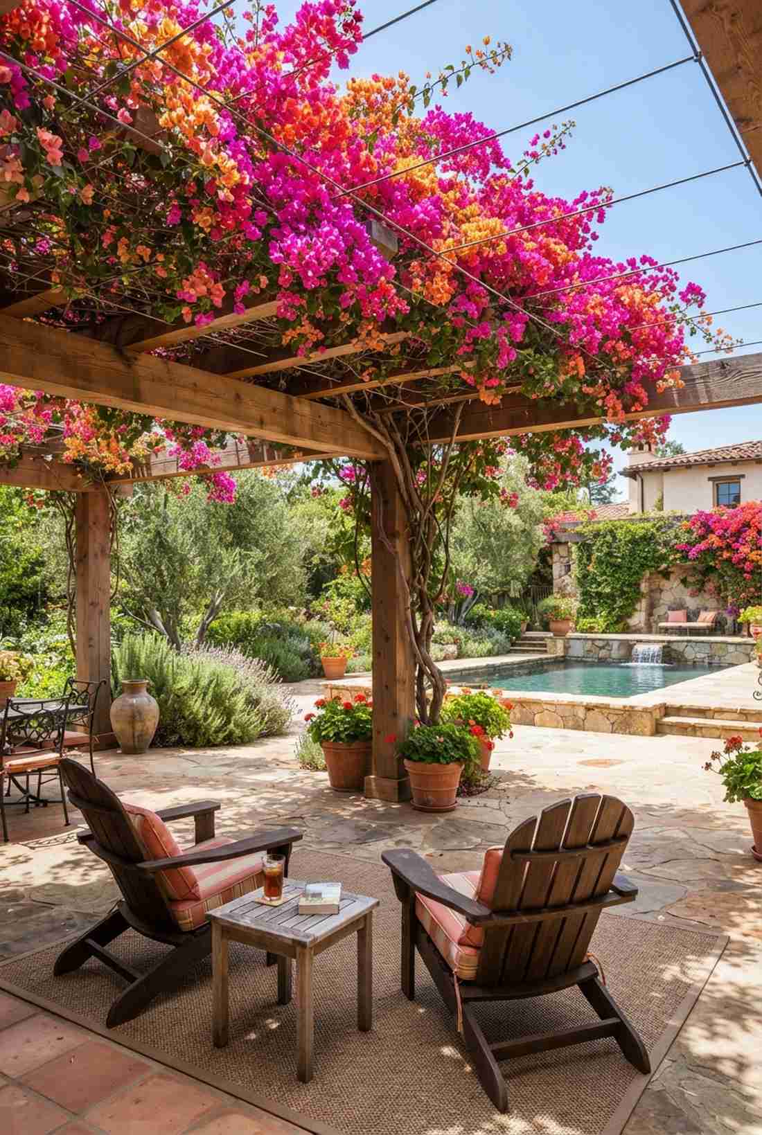 bougainvillea climbing canopy