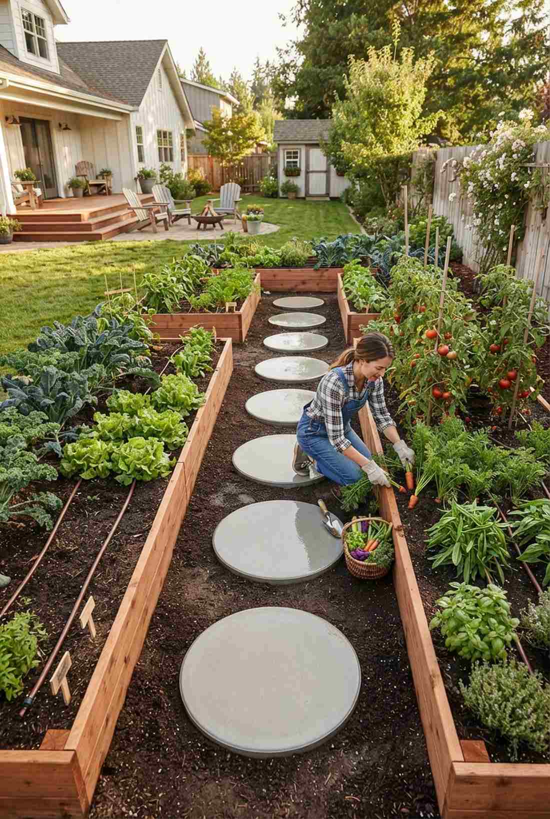 vegetable garden access