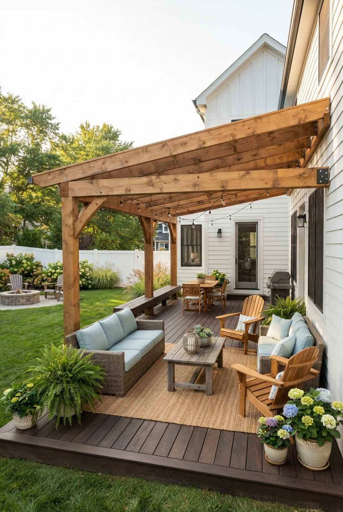 timber pergola extension