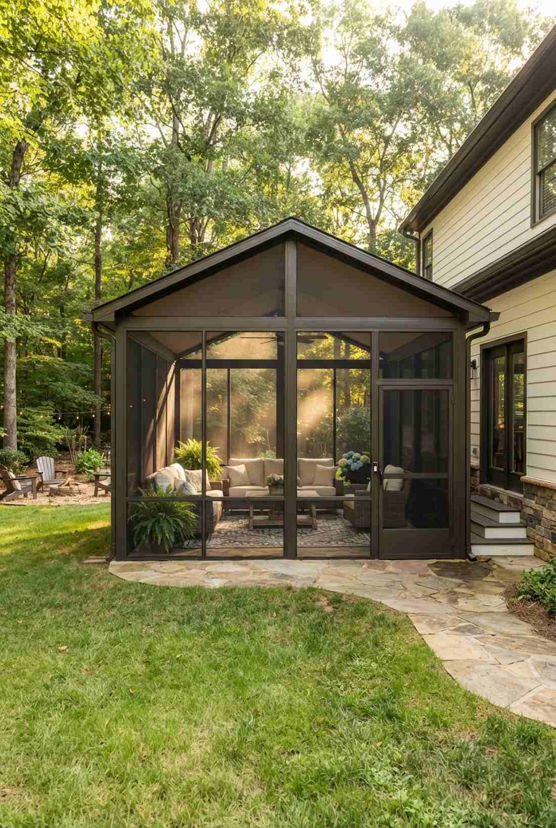 aluminum frame fiberglass screen room