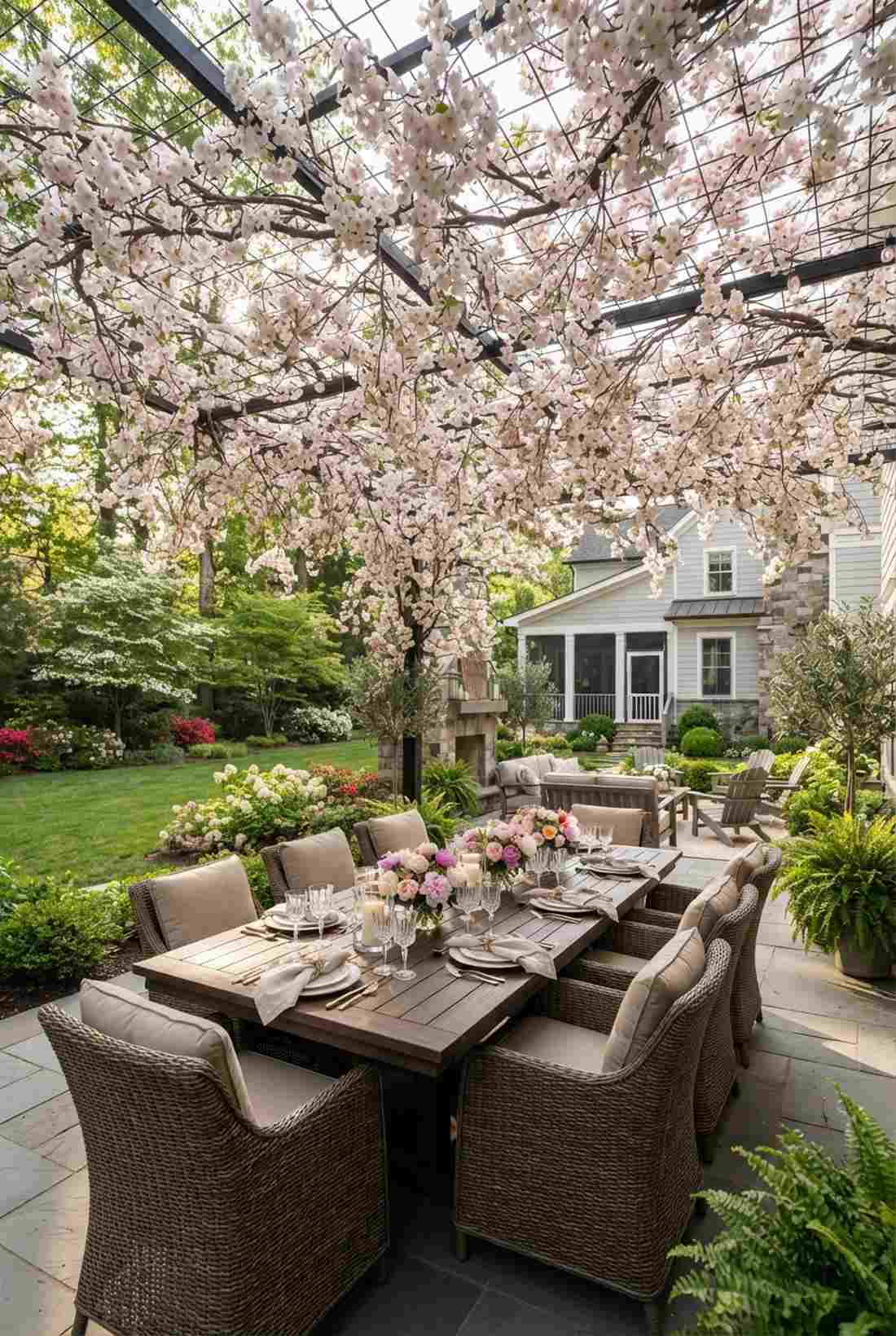 cherry blossom canopy