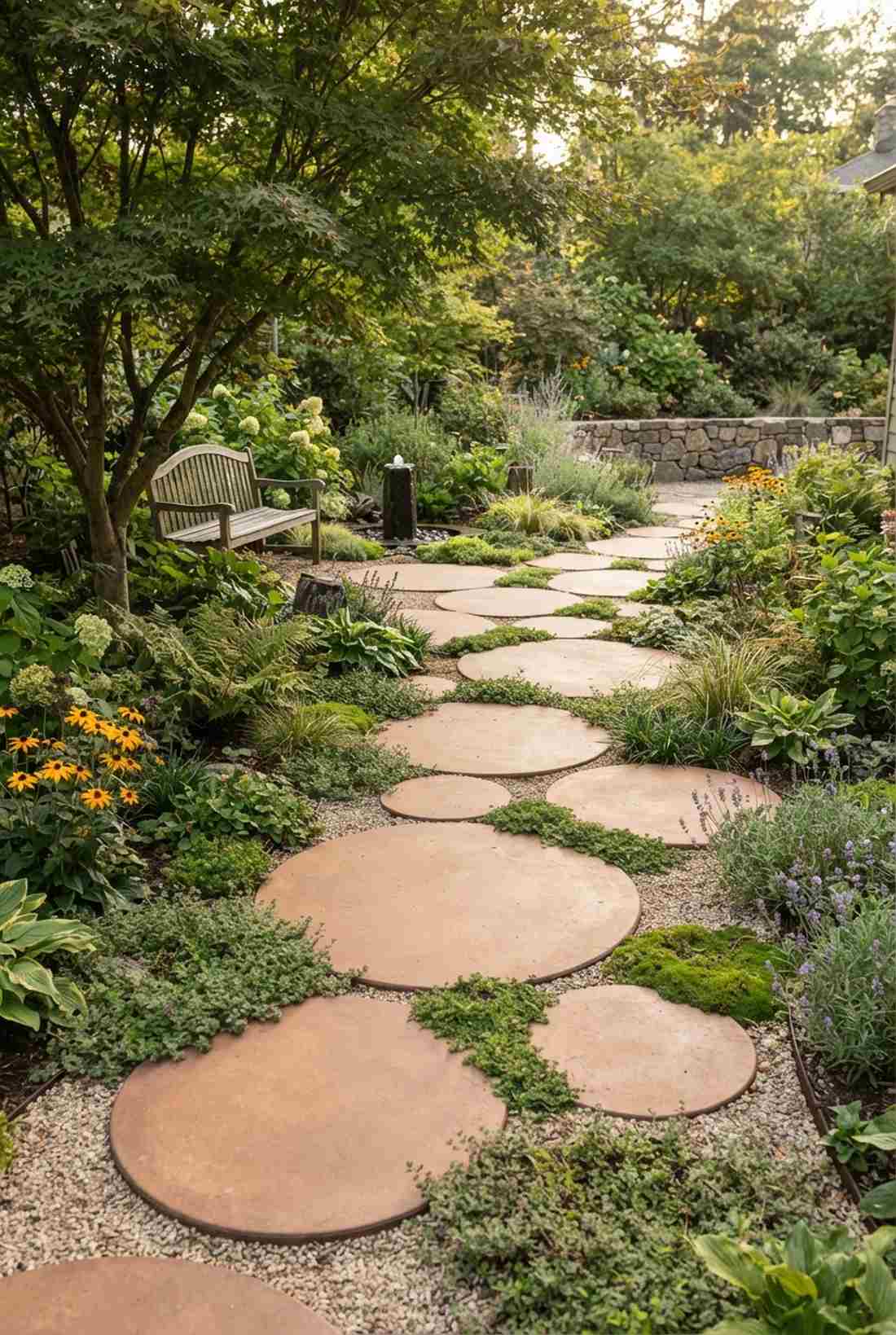 circular concrete discs