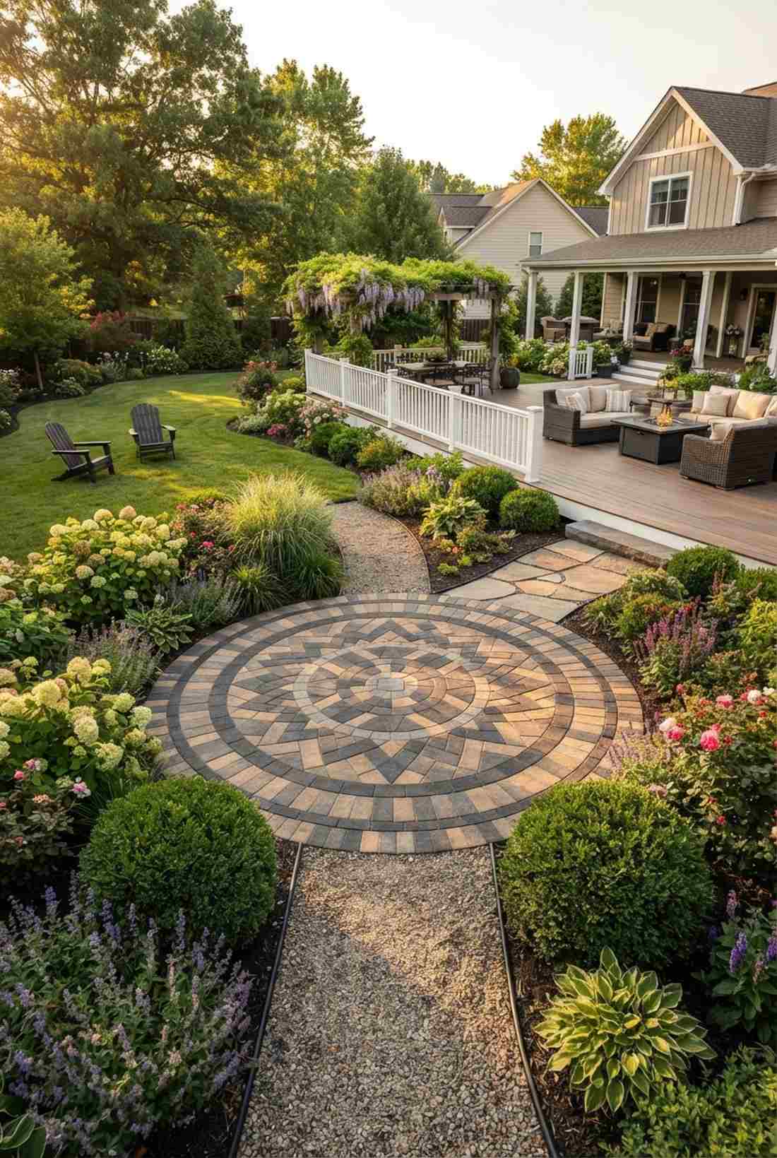 circular paver medallion