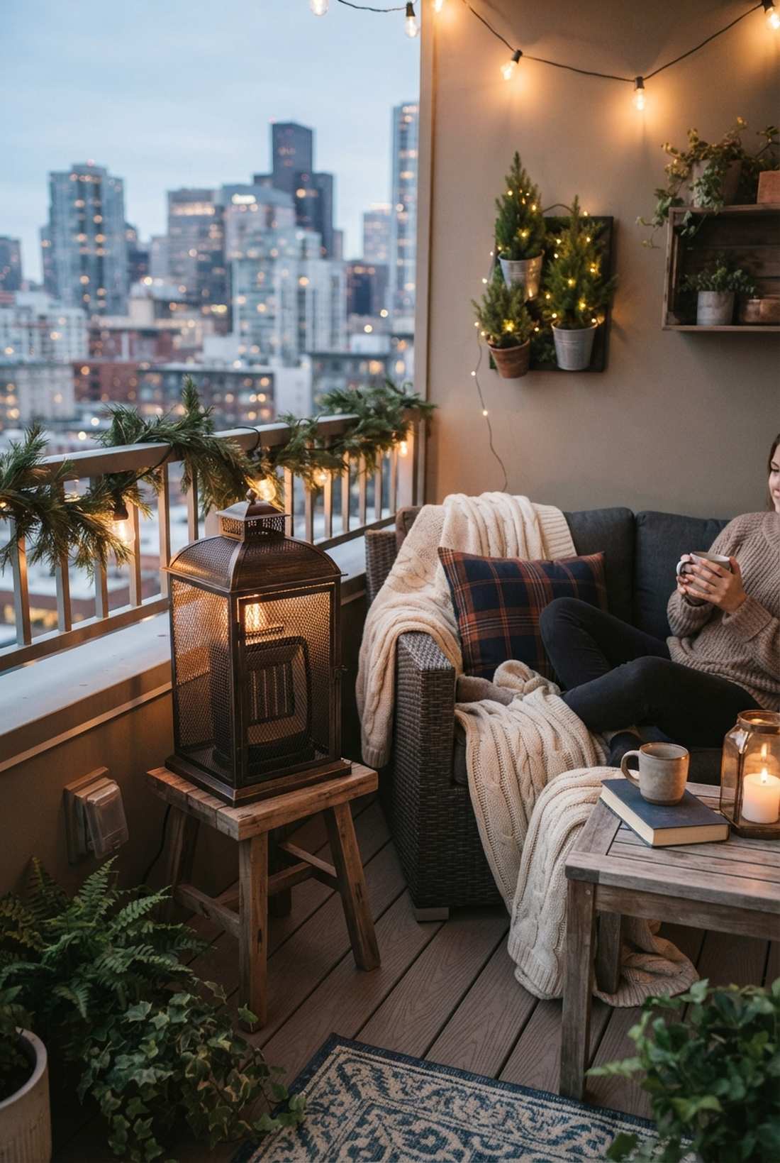 compact electric space heater for small patios