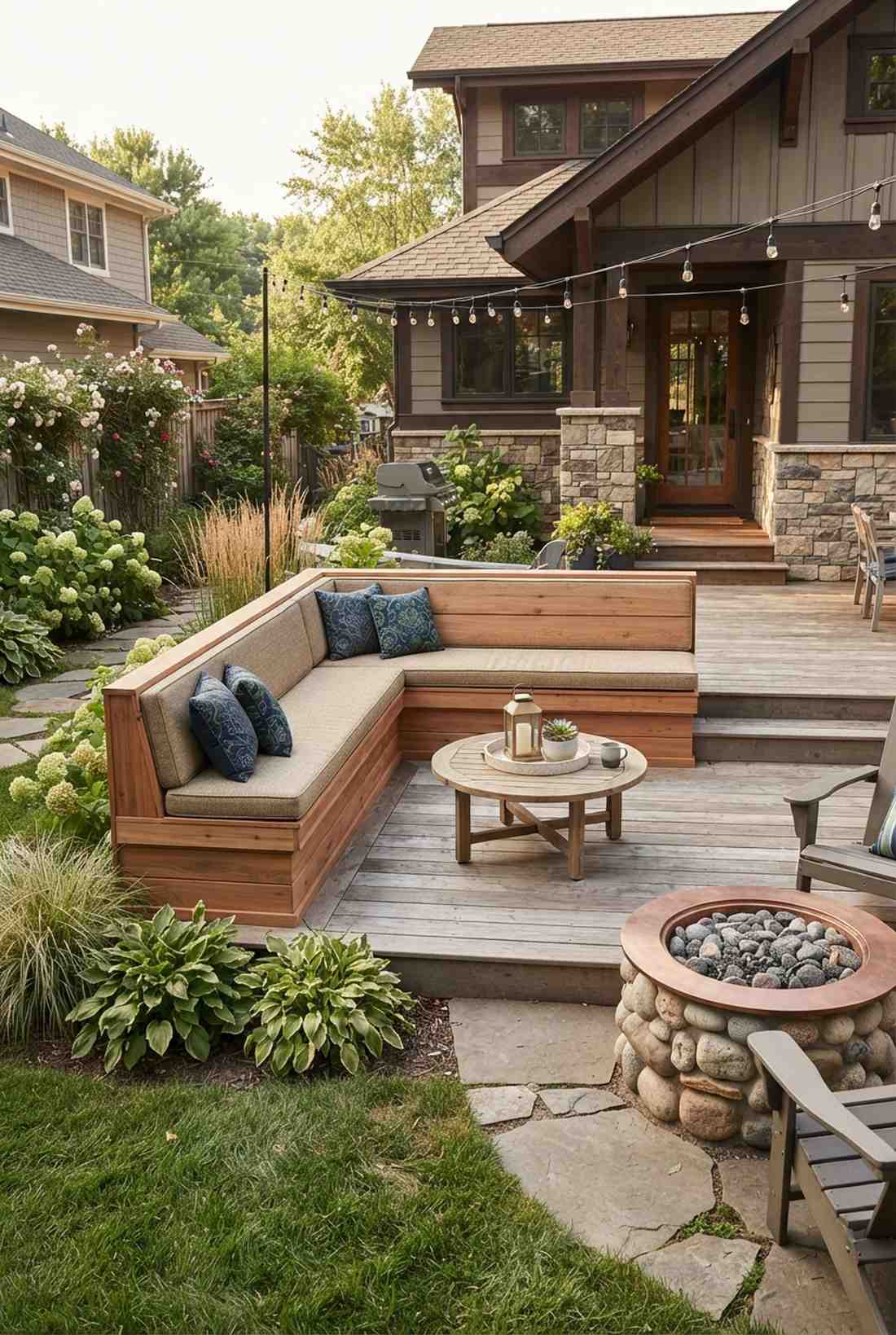 corner l shaped bench