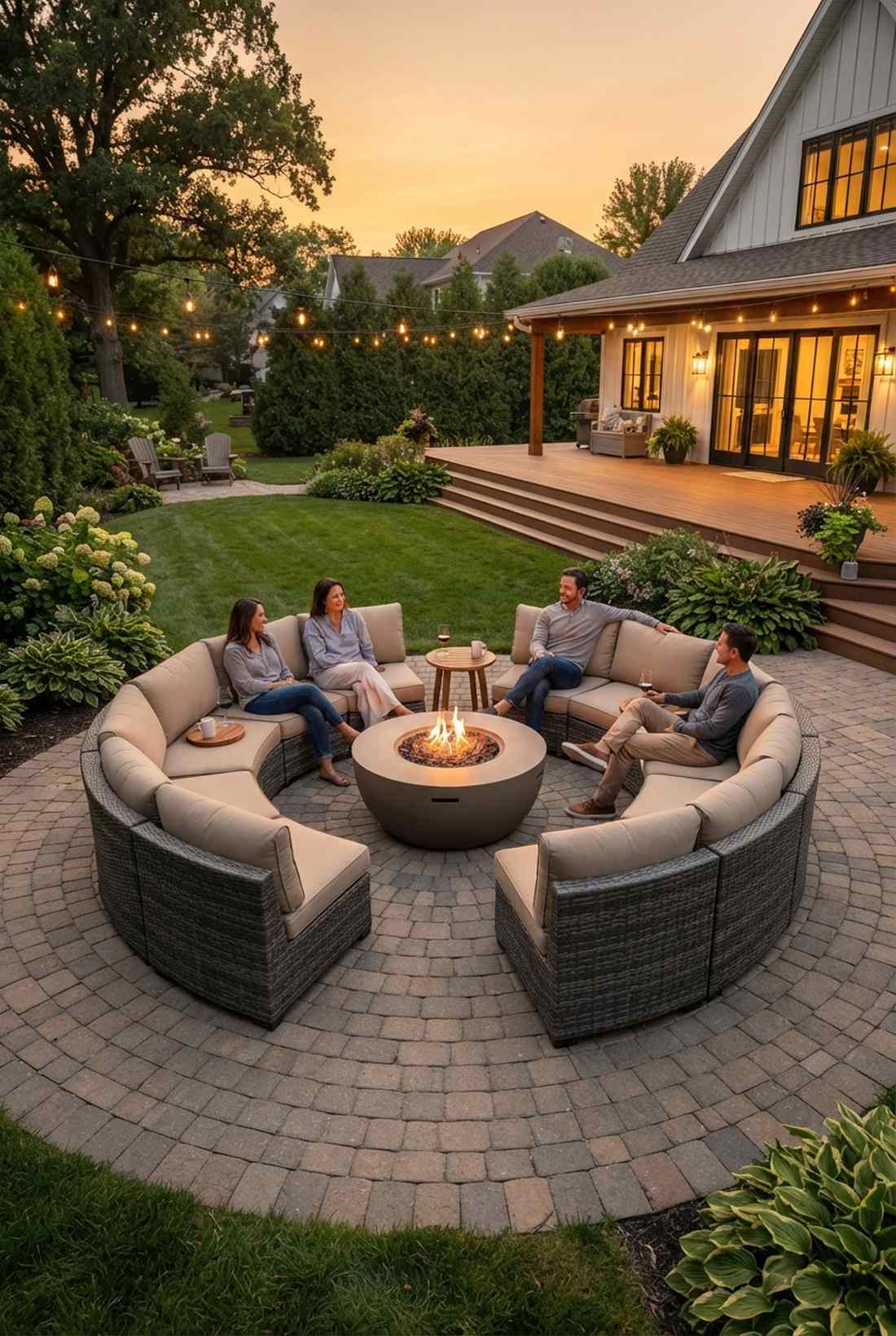 curved modular arc seating