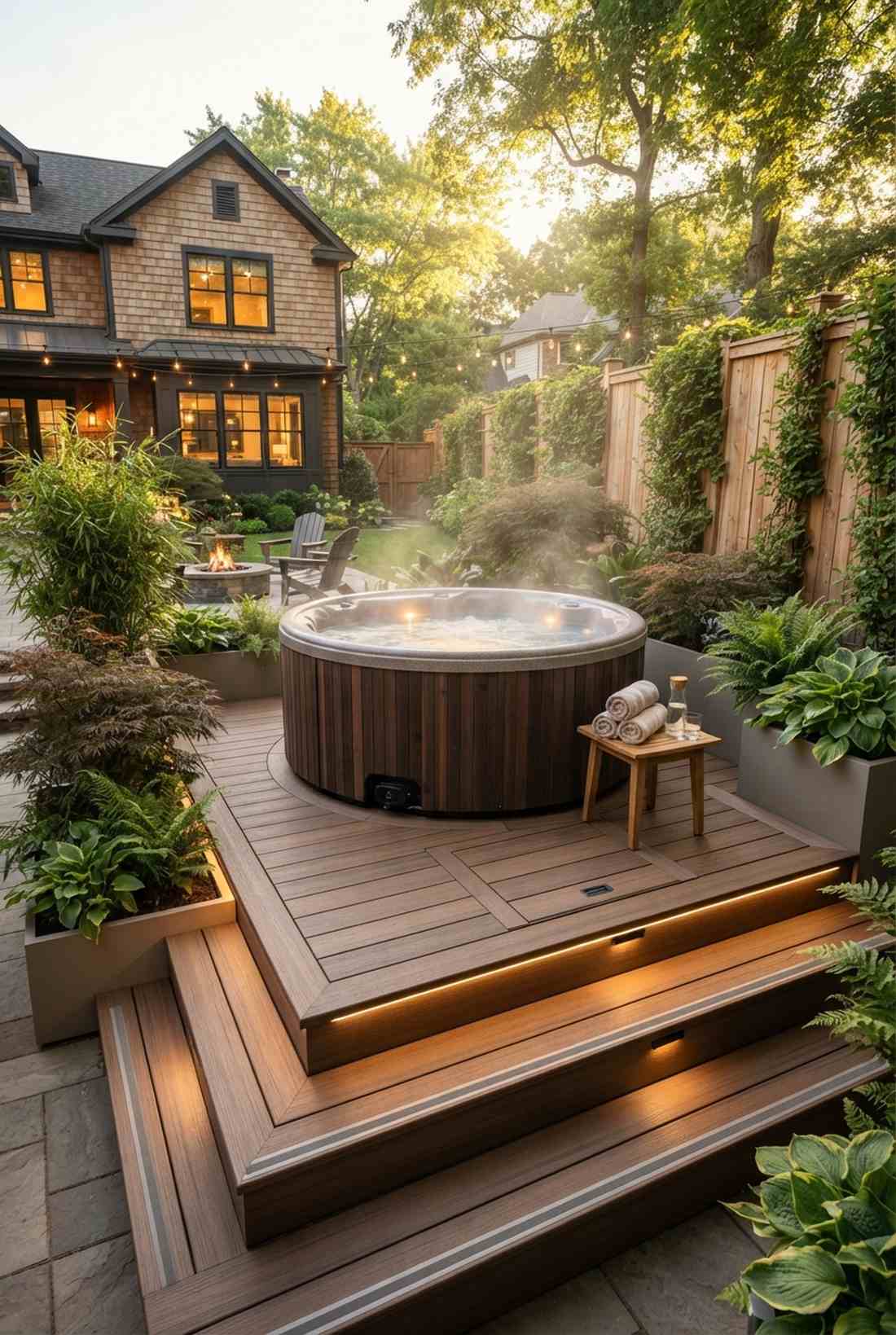 elevated hot tub sanctuary
