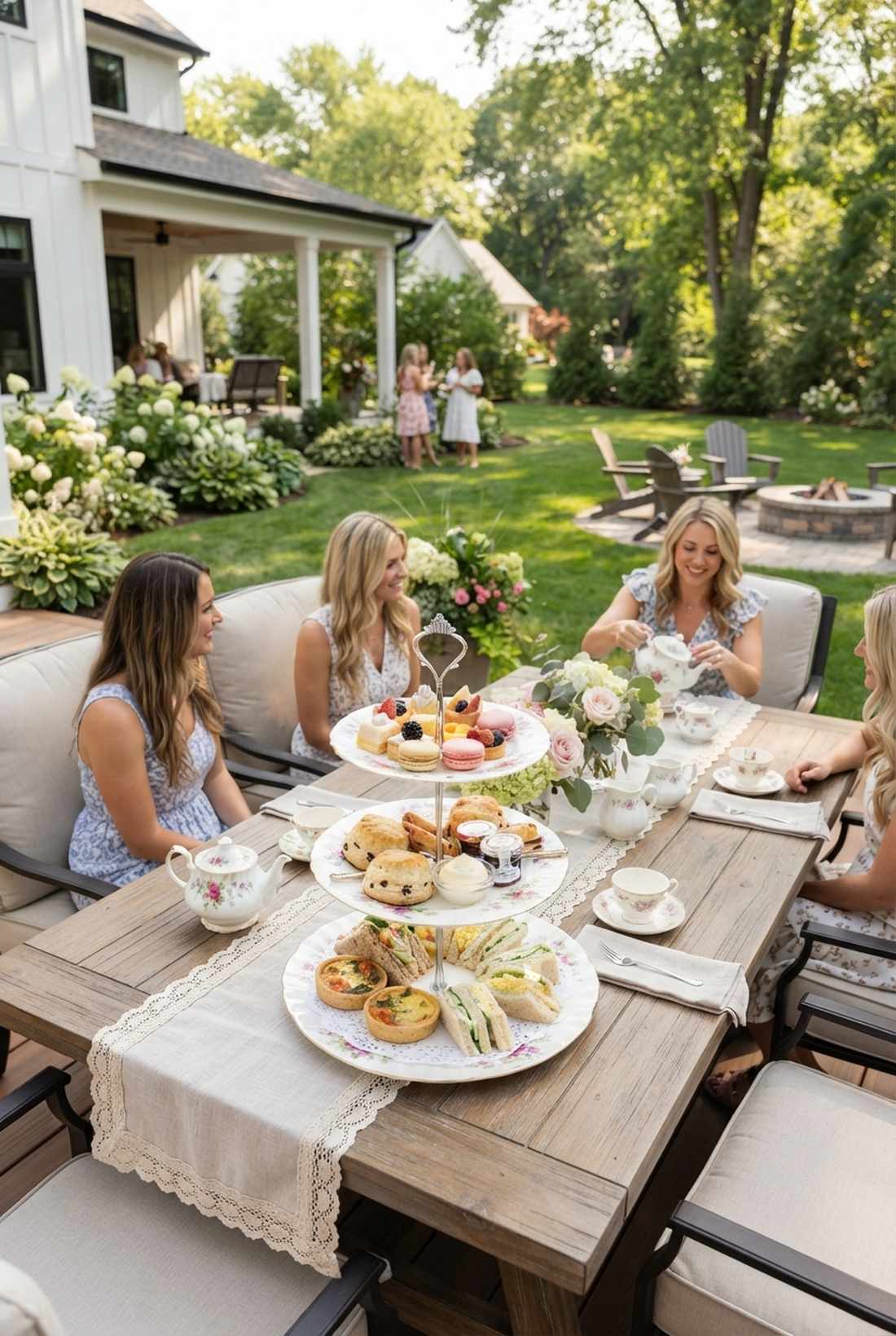 english afternoon tea service