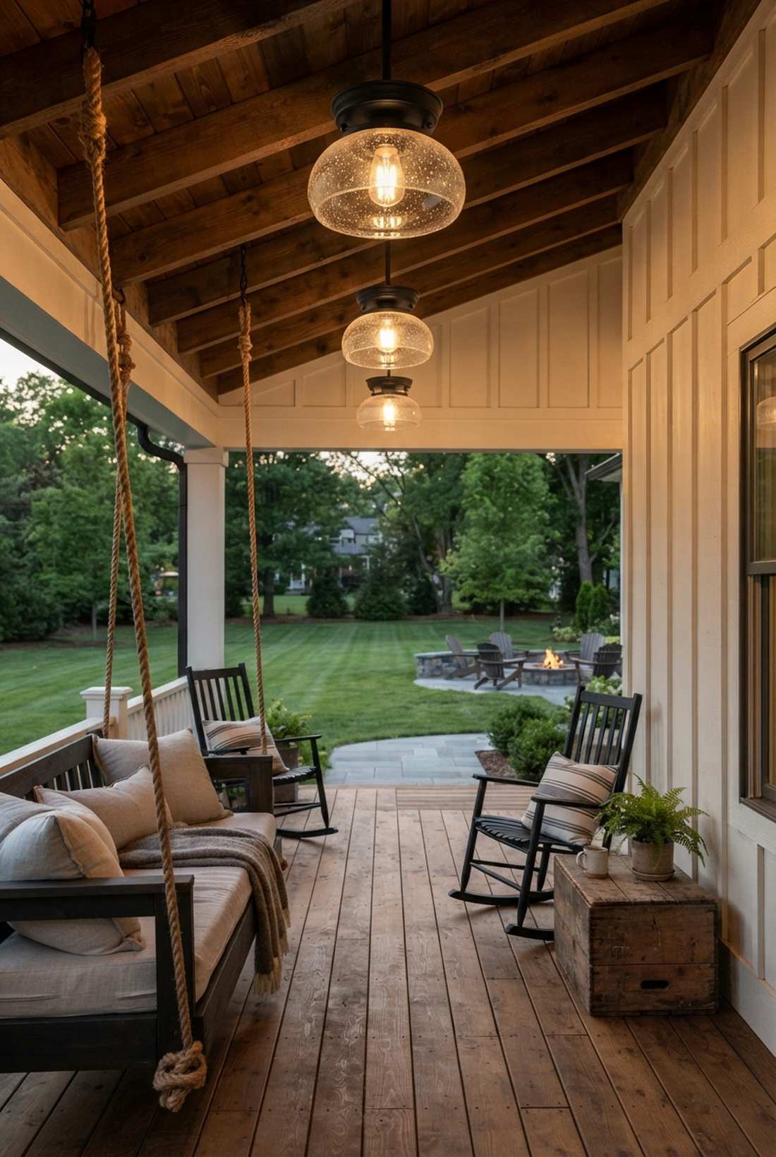 farmhouse seeded glass flush mount
