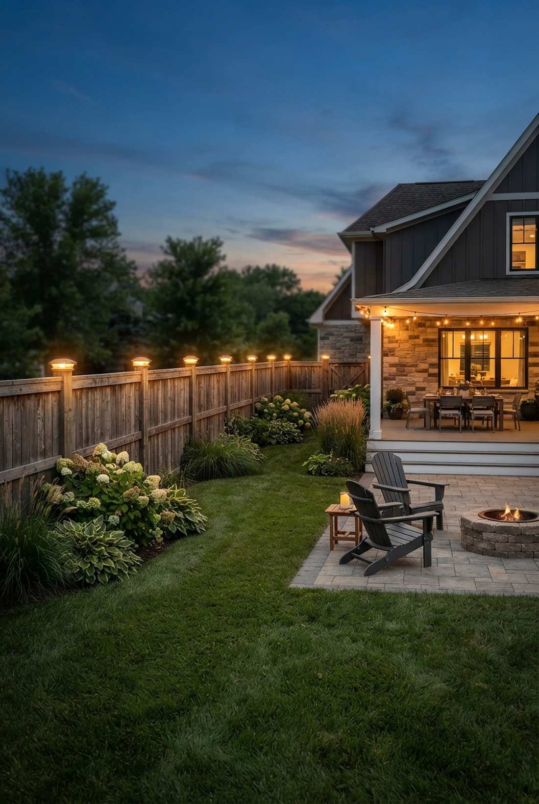 fence post cap lights