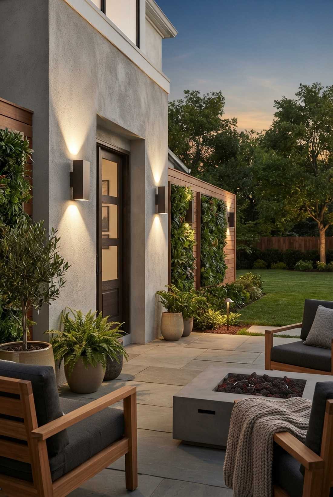 floating box sconces