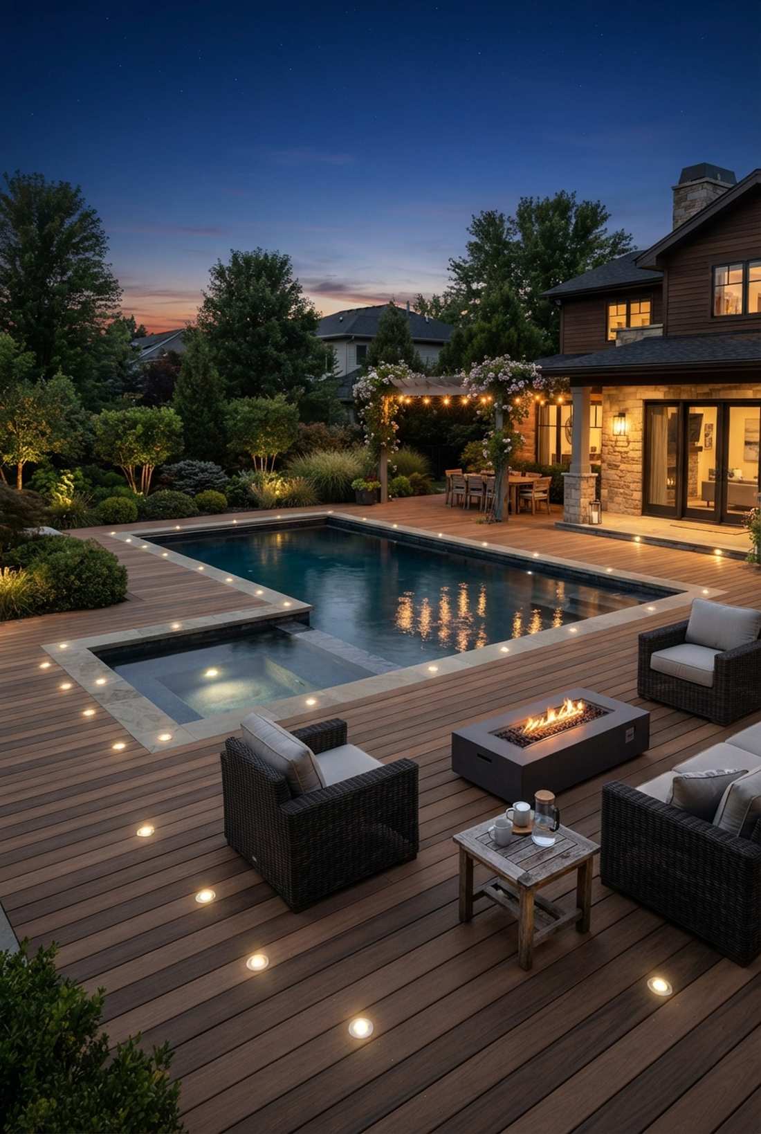 ground flush deck lights