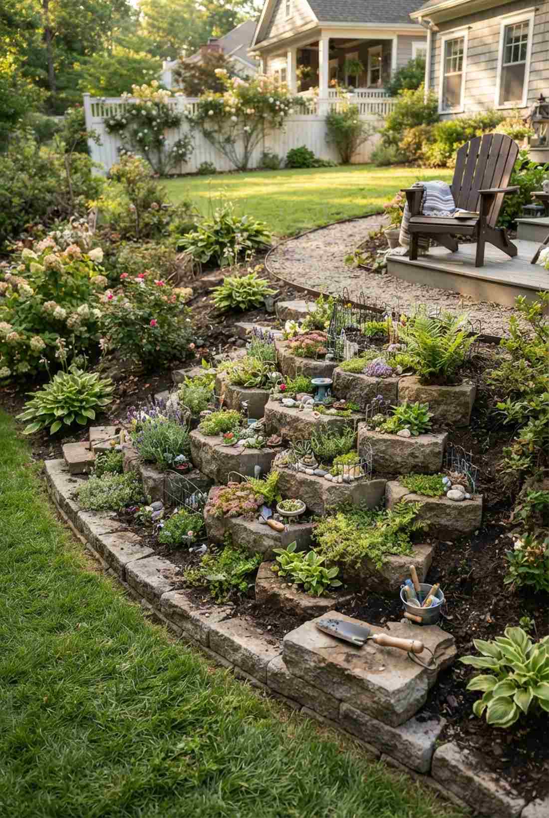half excavated terrace pockets
