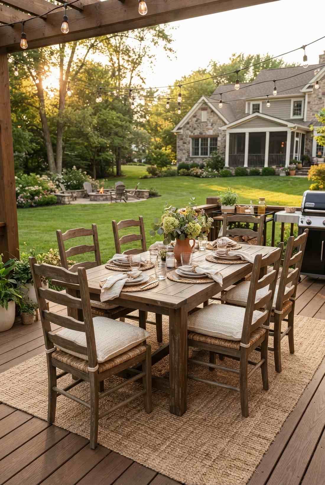 ladderback dining chairs